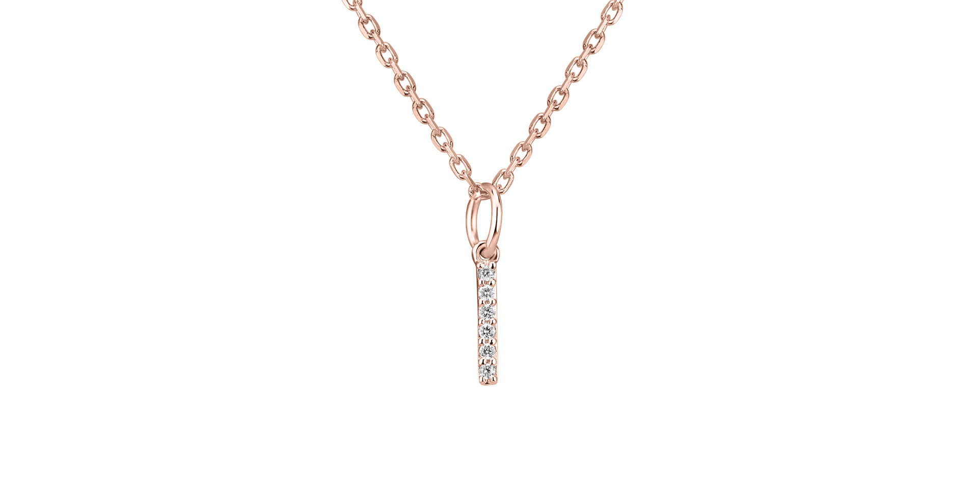 Přívěsek s diamanty Line Glitter  I