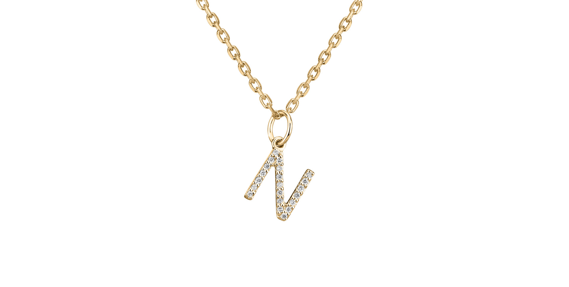 Přívěsek s diamanty Line Glitter  N