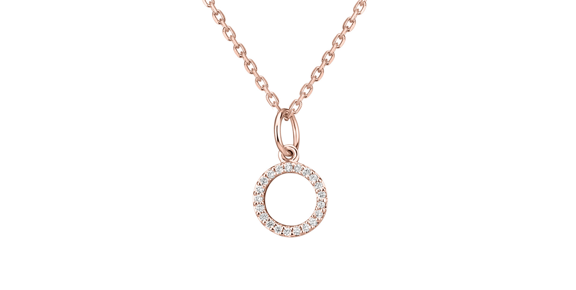 Přívěsek s diamanty Line Glitter  O