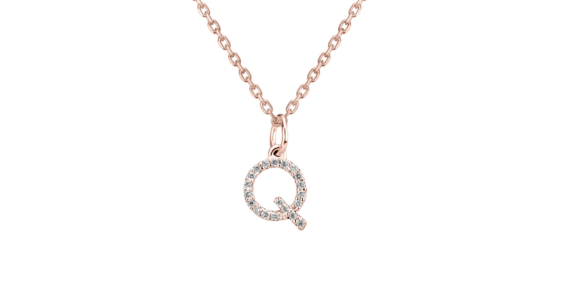 Přívěsek s diamanty Line Glitter  Q