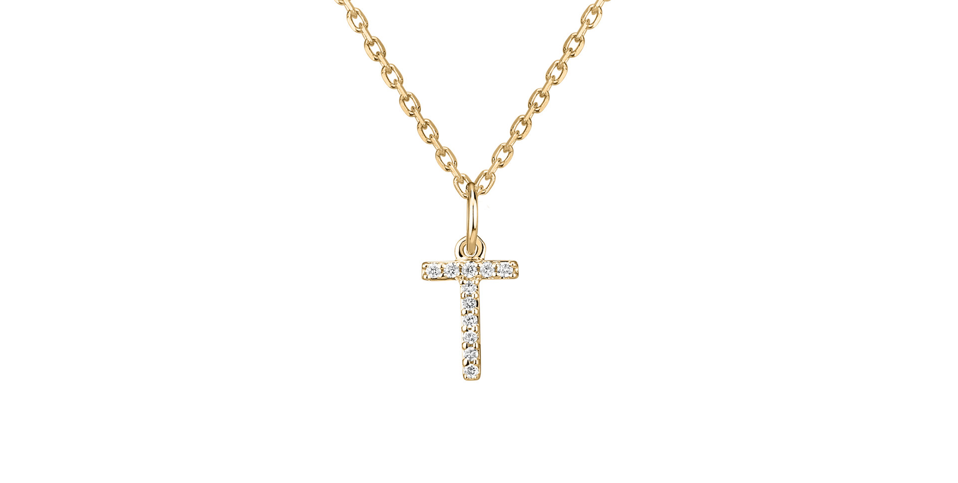 Přívěsek s diamanty Line Glitter  T