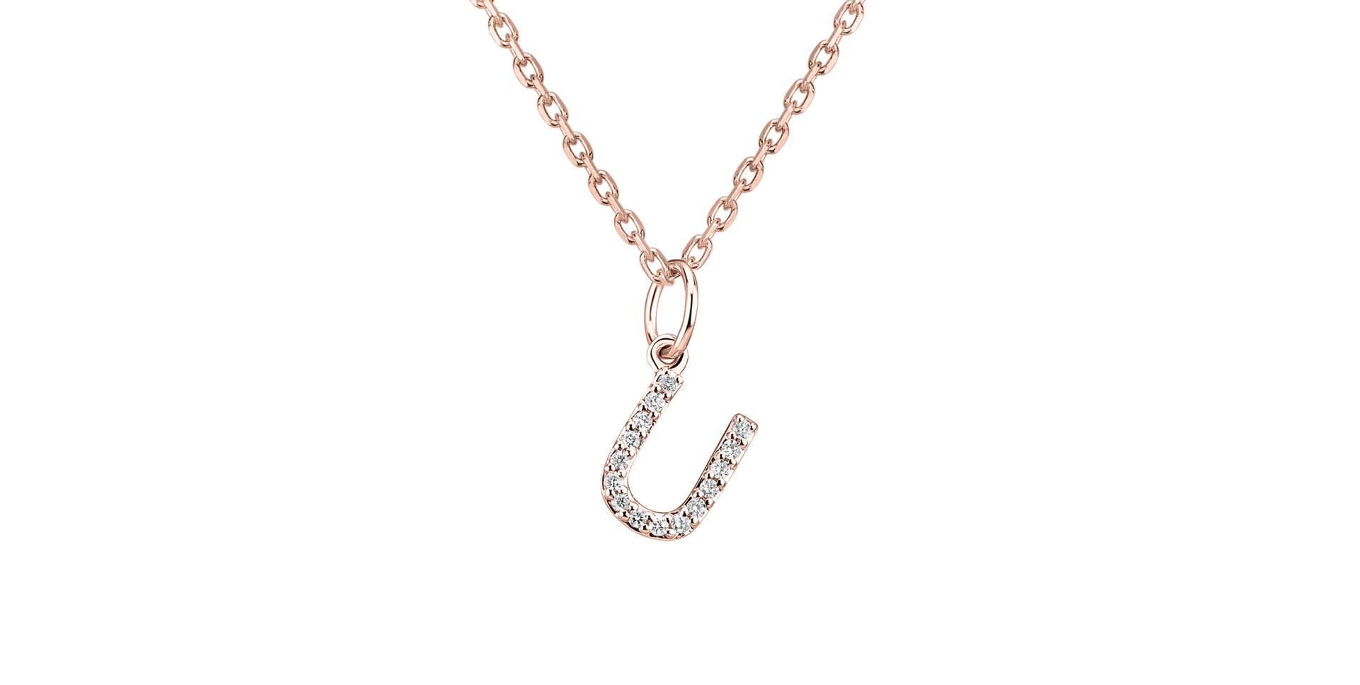 Přívěsek s diamanty Line Glitter  U