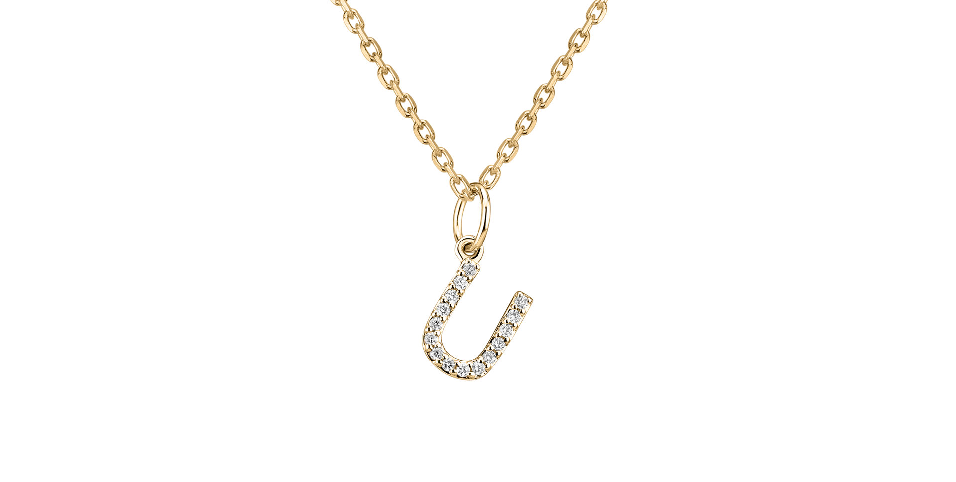 Přívěsek s diamanty Line Glitter  U