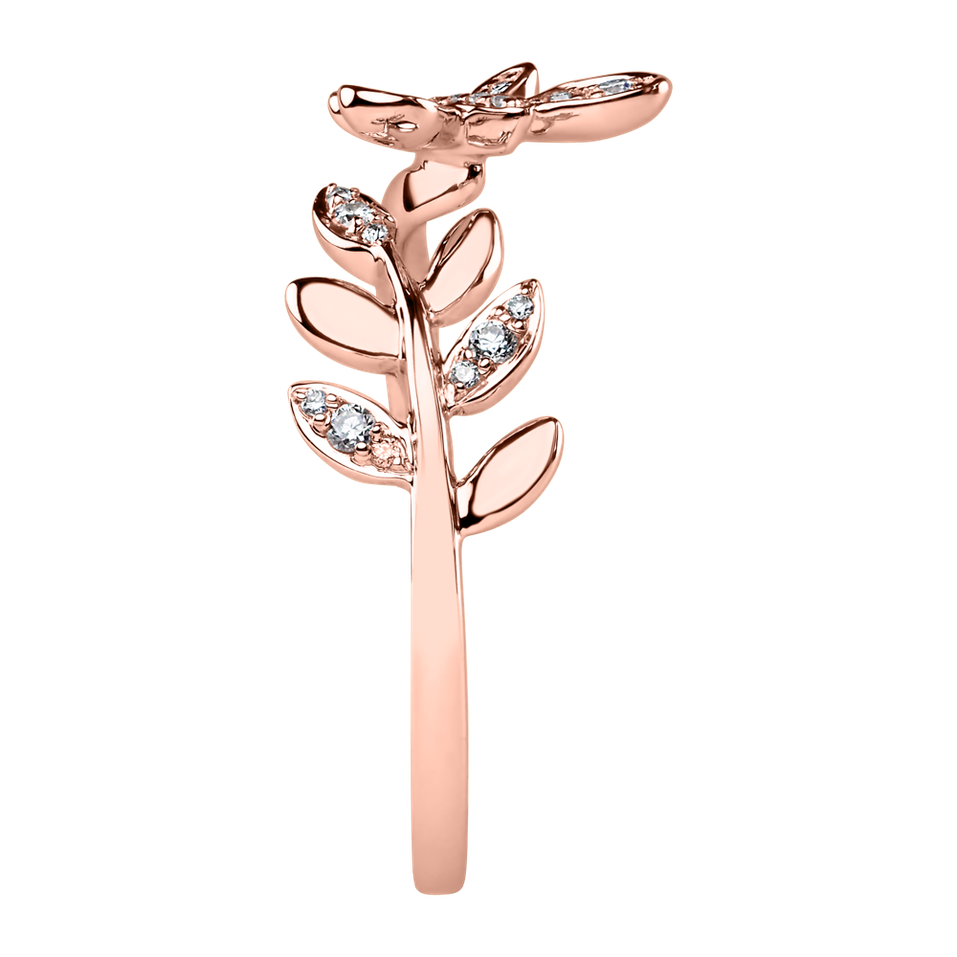 Prsten s diamanty Butterfly