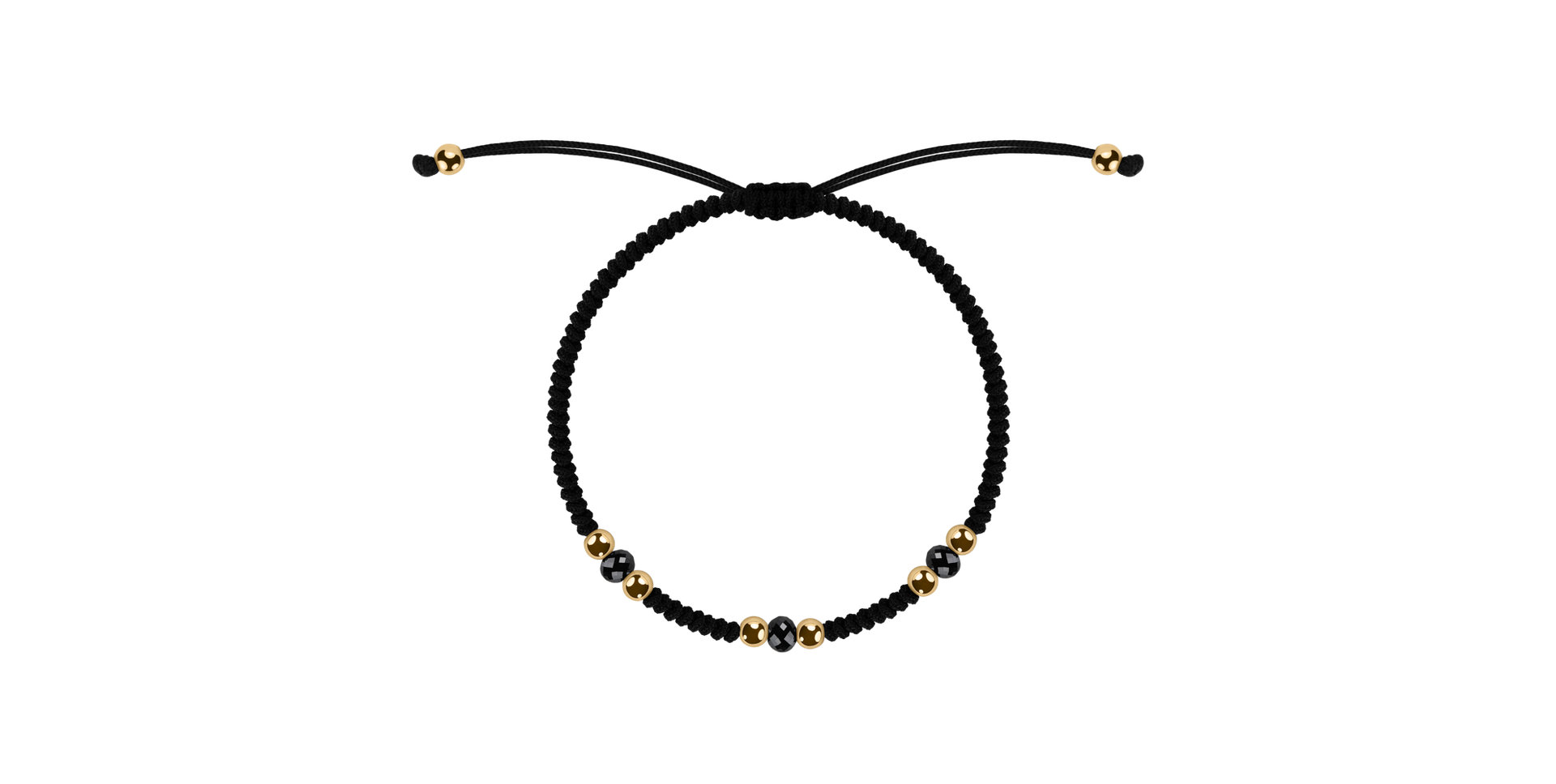 Náramek s černými diamanty Dark Spell