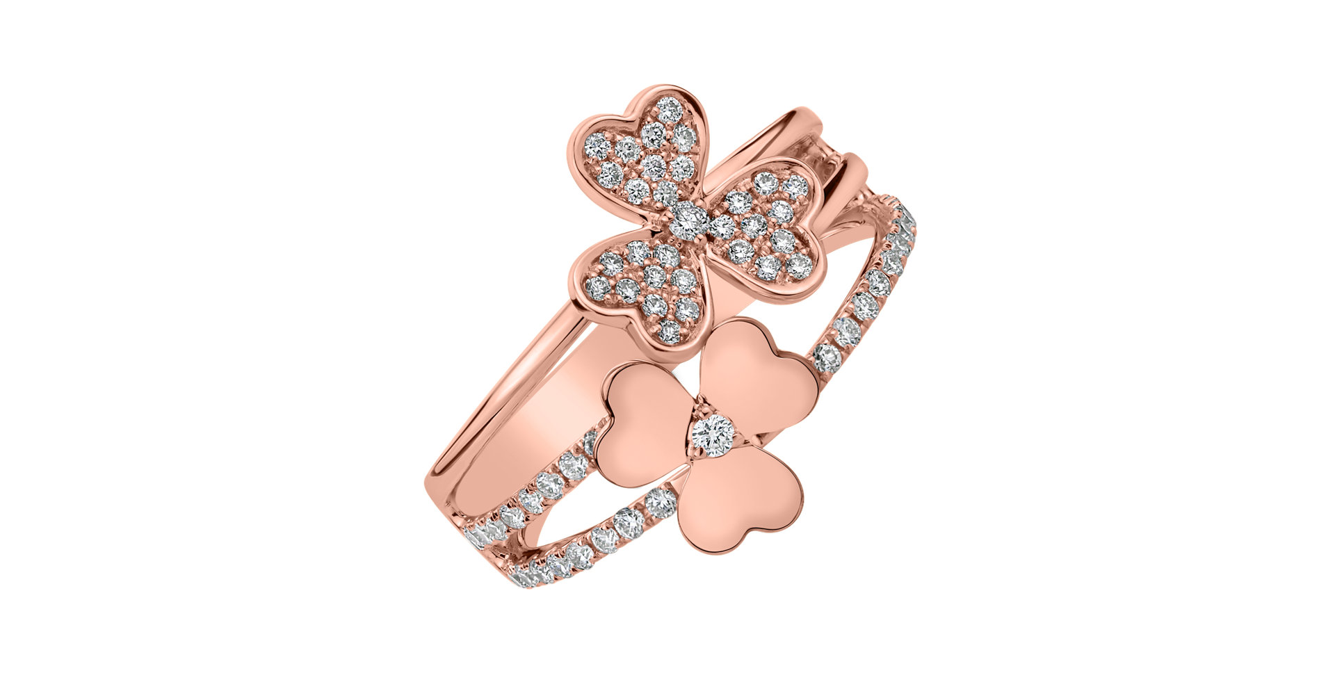 Prsten s diamanty Flowering Garden