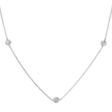 Náhrdelník s diamanty Dots