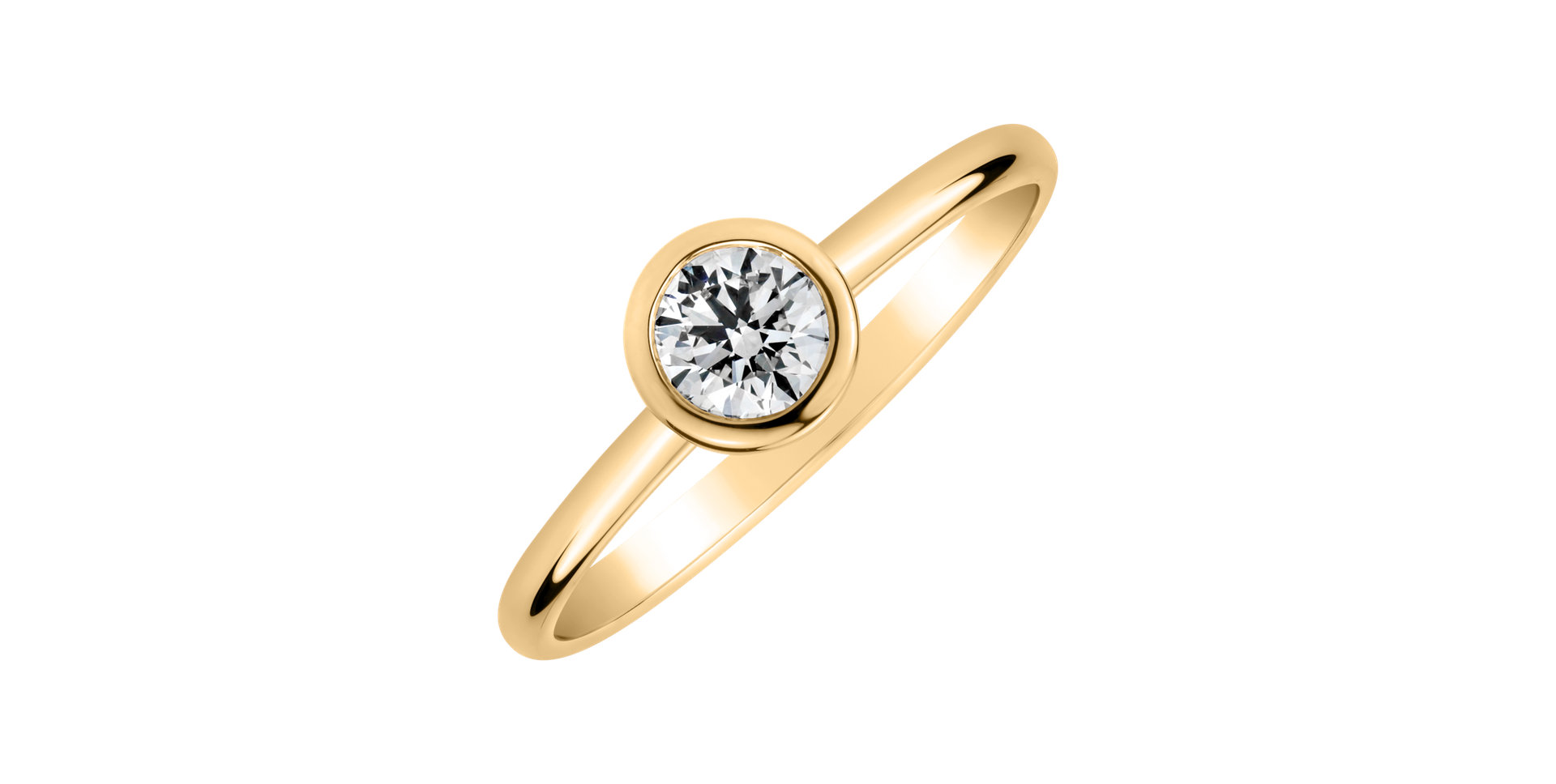 Prsten s diamantem Light