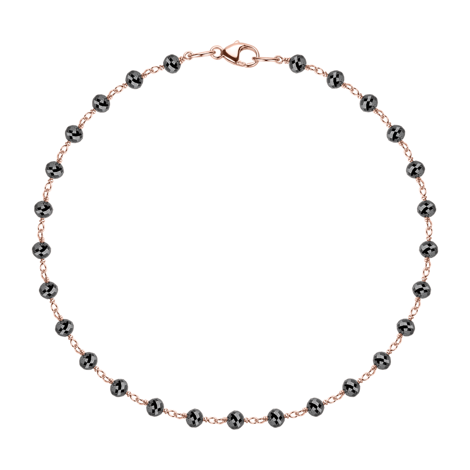 Náramek s černými diamanty Dark Melody