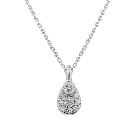 Náhrdelník s diamanty Diamond Tear