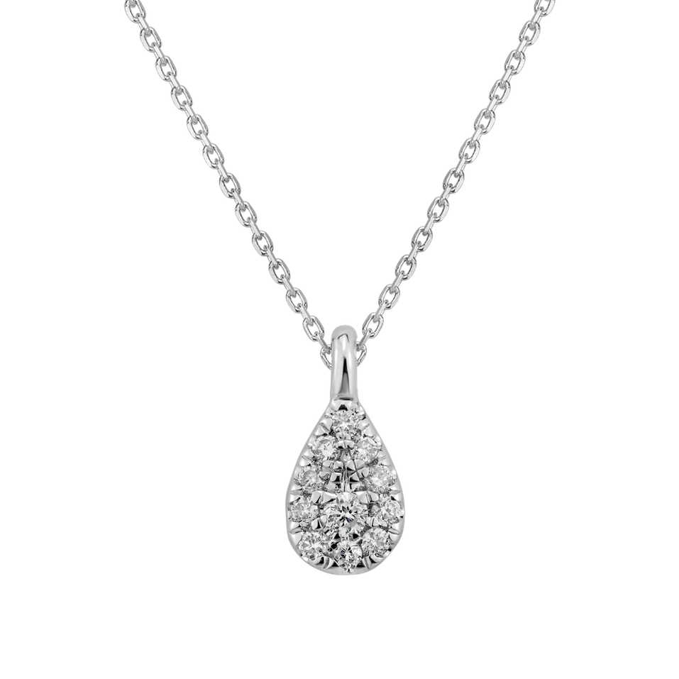 Náhrdelník s diamanty Diamond Tear