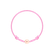 Dětský diamantový náramek se šňůrkou Circle Letter V2