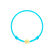 Dětský diamantový náramek se šňůrkou Circle Letter E1