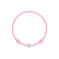 Dětský diamantový náramek se šňůrkou Circle Letter K2