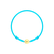 Dětský diamantový náramek se šňůrkou Circle Letter W1