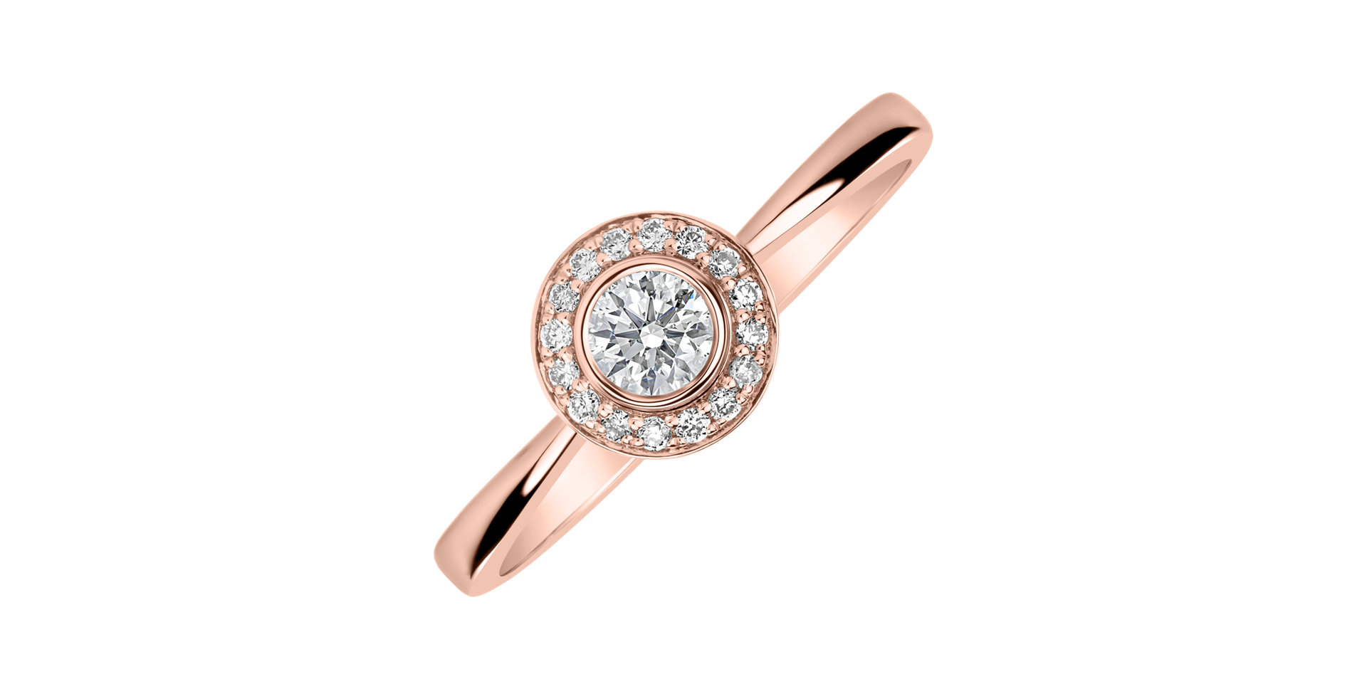 Prsten s diamanty Sun Highness