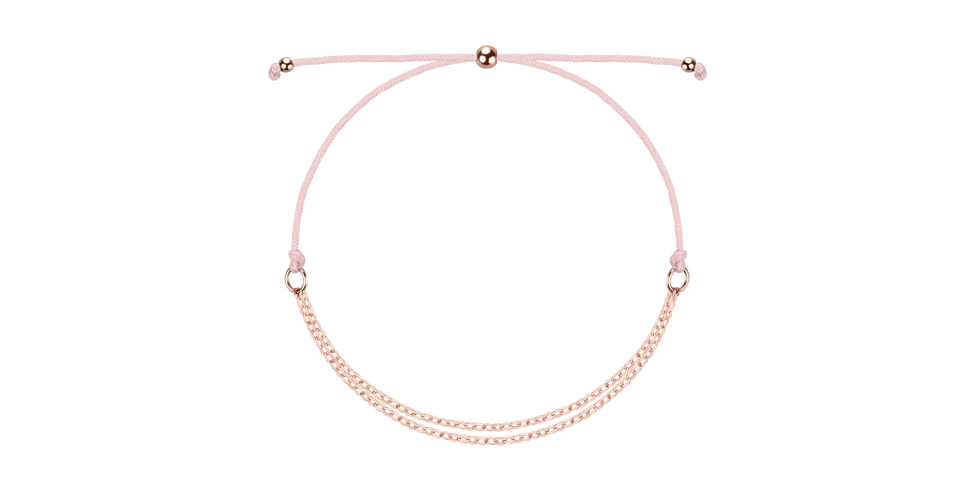 Dámský náramek se šňůrkou Sparkling Chain