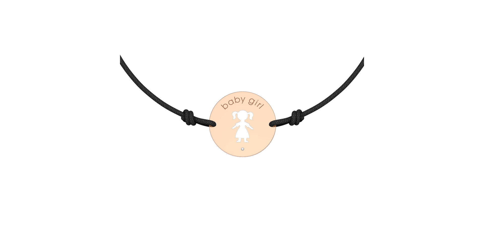 Náramek s diamantem Baby Girl