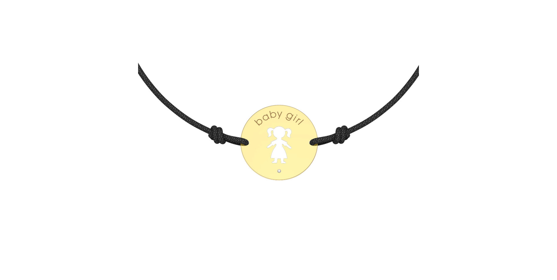 Náramek s diamantem Baby Girl