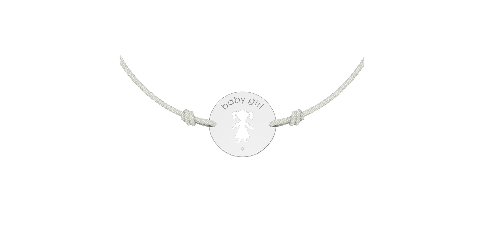 Náramek s diamantem Baby Girl