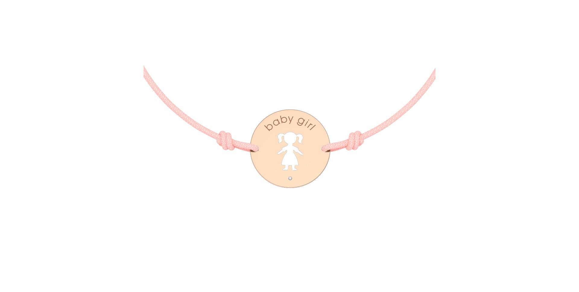 Náramek s diamantem Baby Girl