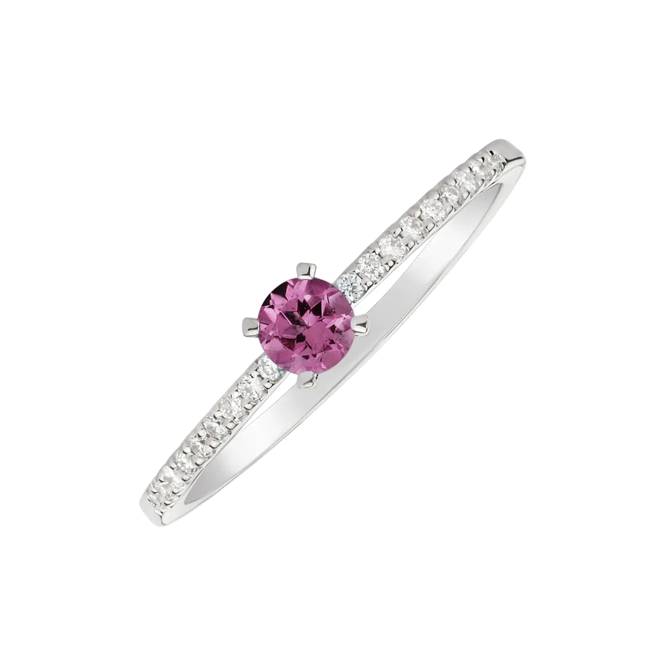 Prsten s safírem a diamanty Gem Simplicity