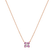 Náhrdelník s diamantem a růžovými safíry Divine Bloom2