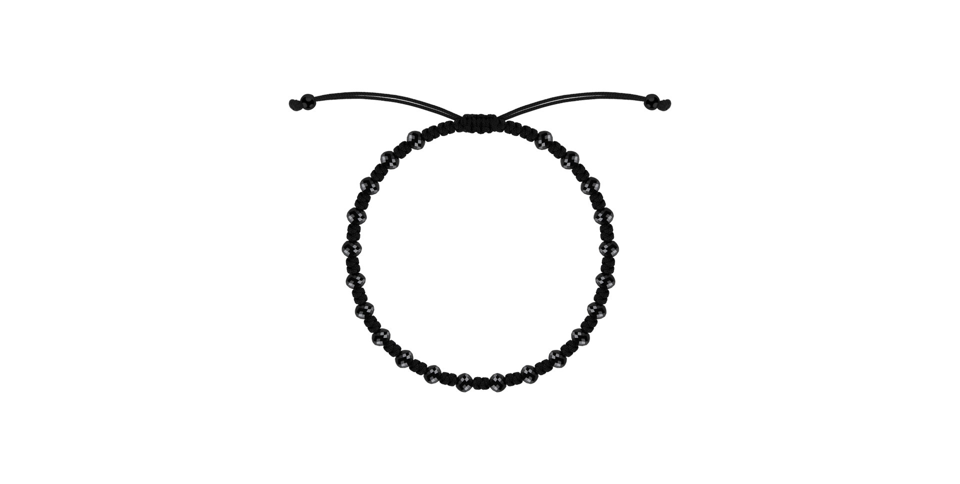 Náramek s černými diamanty Dark Night