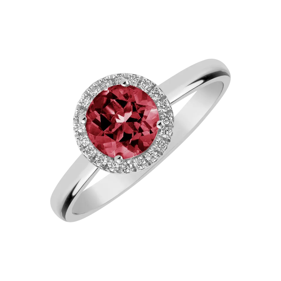 Prsten s turmalínem a diamanty Violette