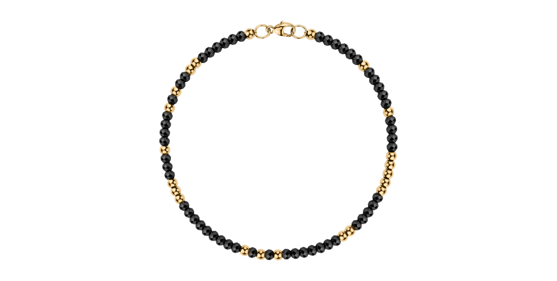 Náramek s černými diamanty Marbles Mood