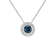 Náhrdelník s modrým diamantem a bílými diamanty Sparkling Circuit2