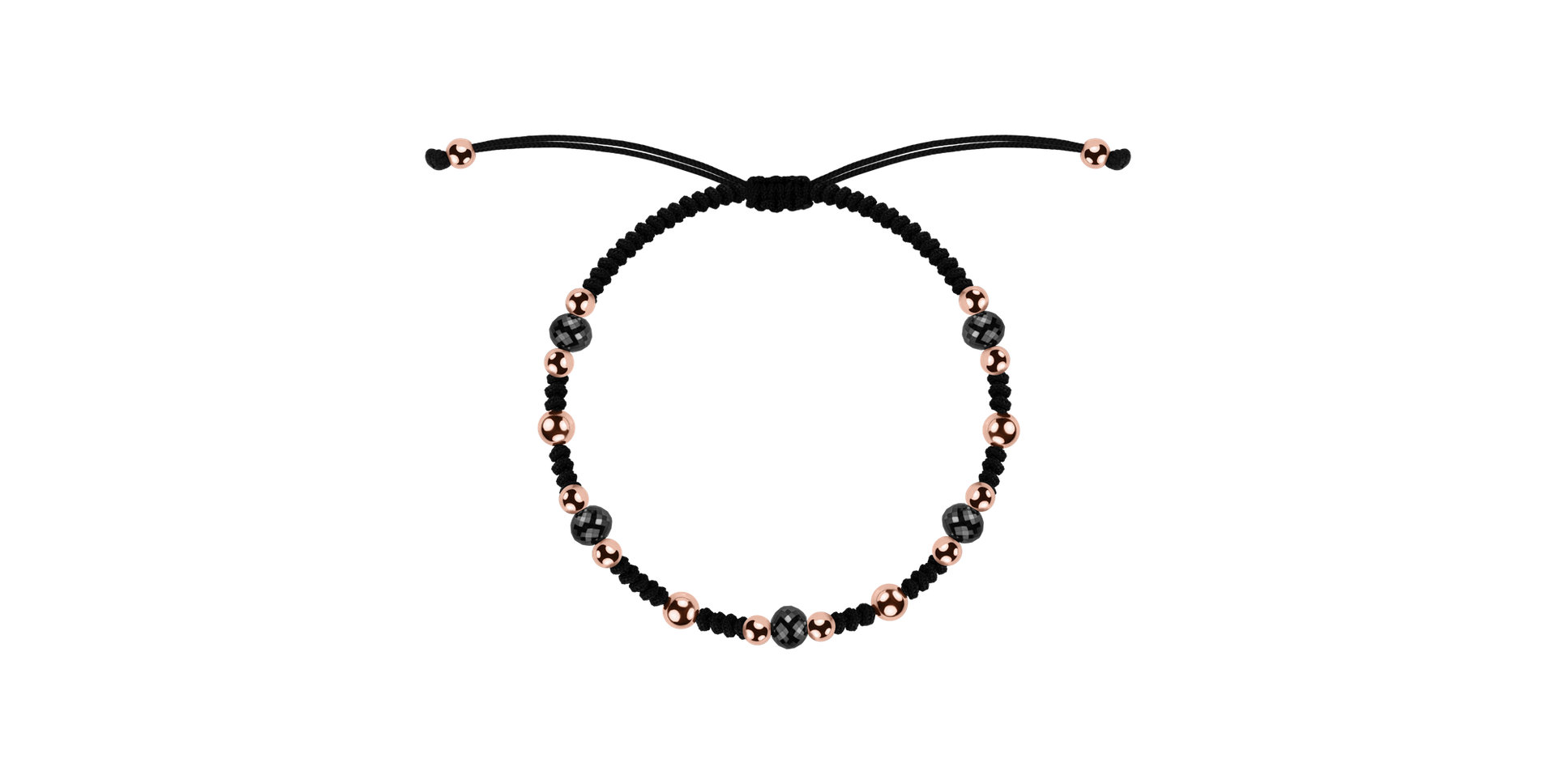 Náramek s černými diamanty Rare Elements