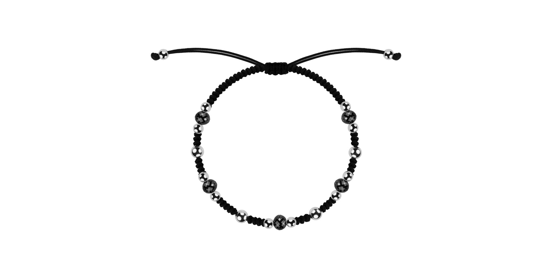 Náramek s černými diamanty Rare Elements