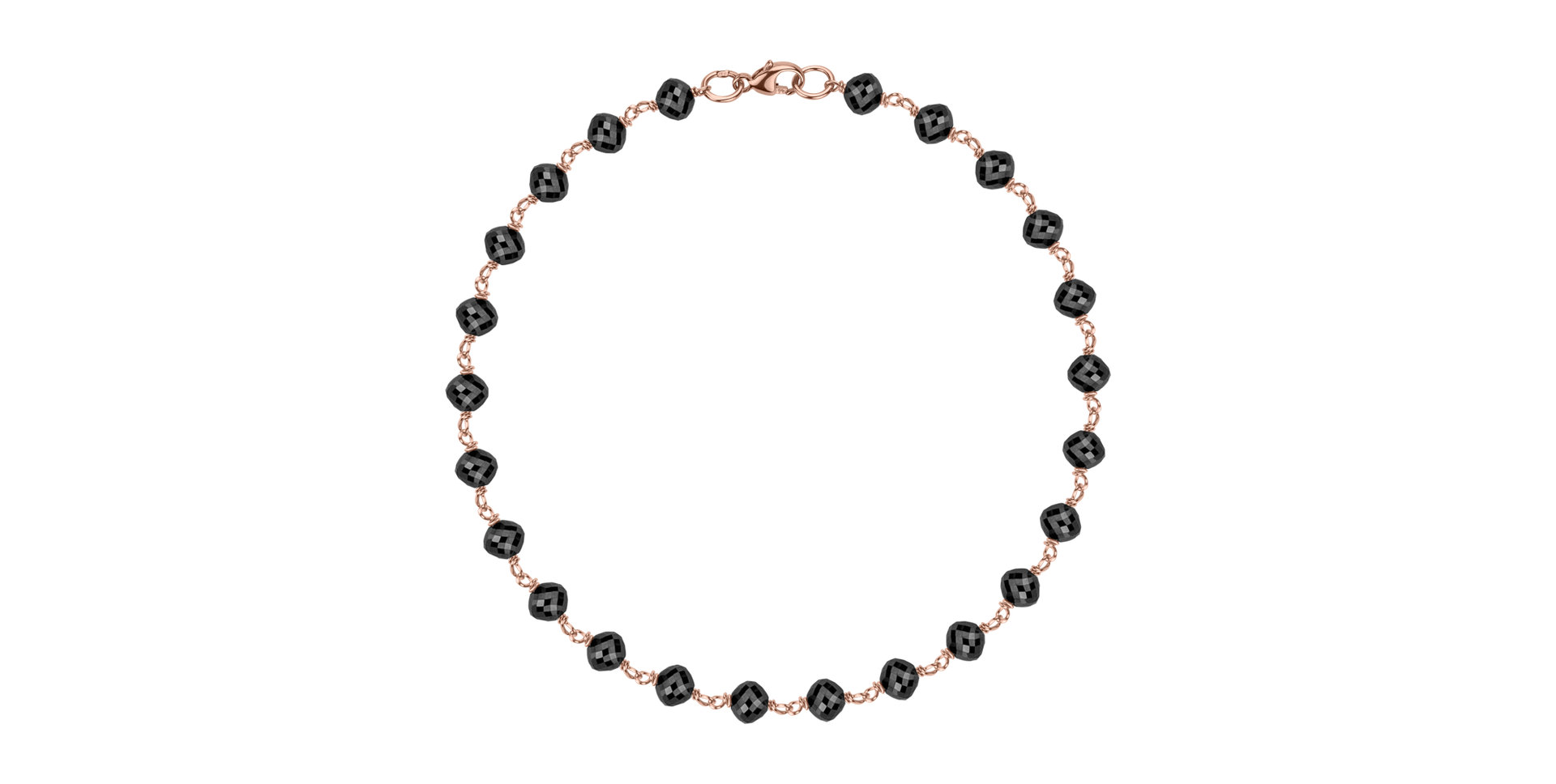 Náramek s černými diamanty Dark Melody