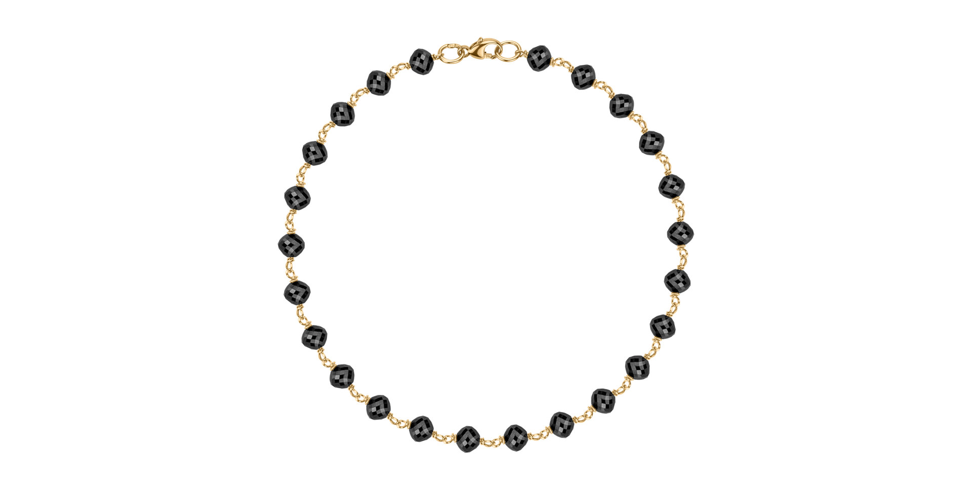 Náramek s černými diamanty Dark Melody