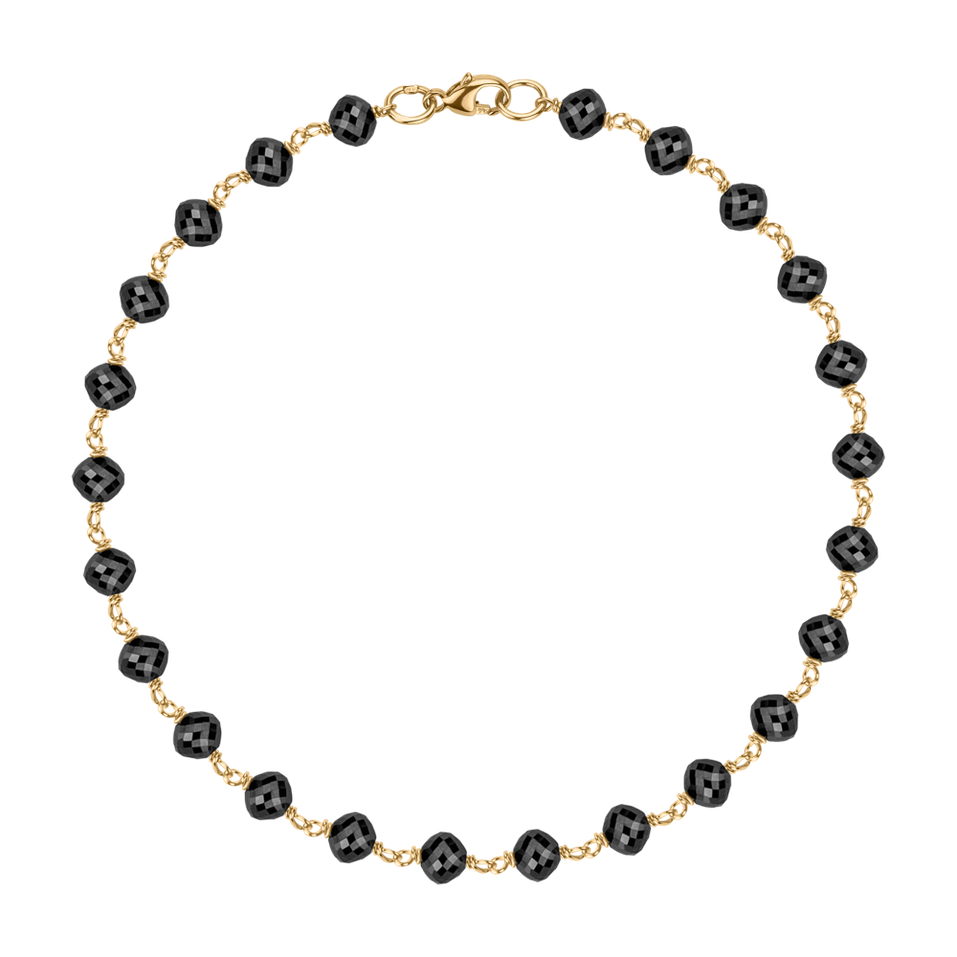 Náramek s černými diamanty Dark Melody