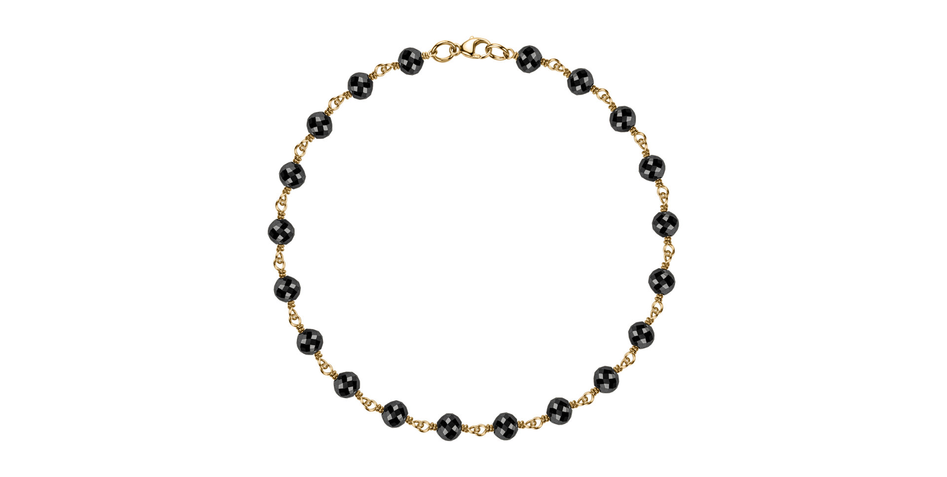 Náramek s černými diamanty Dark Melody