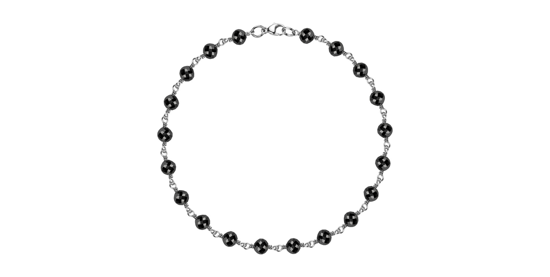 Náramek s černými diamanty Dark Melody