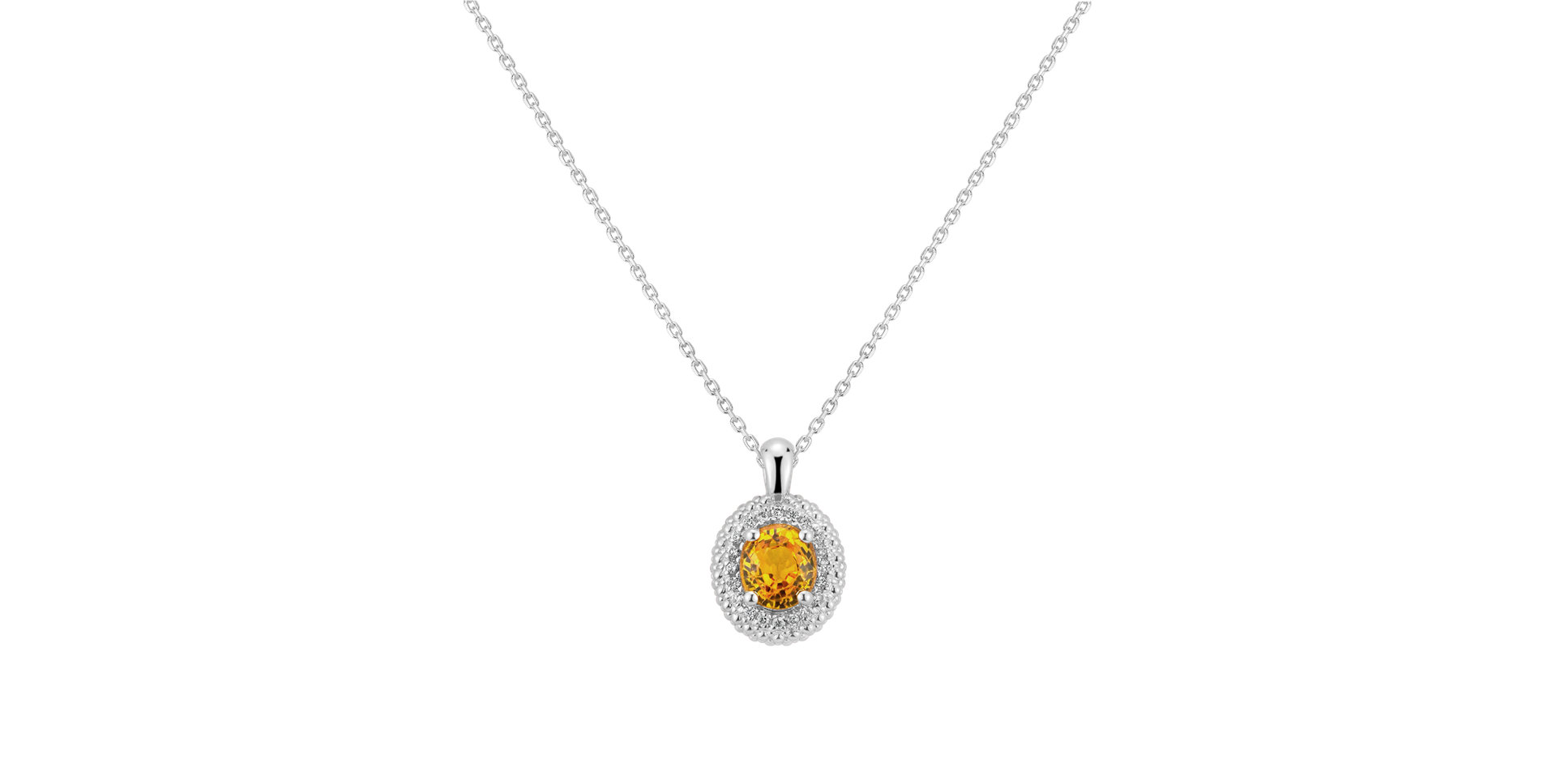 Náhrdelník se safírem a diamanty Nobility Secret