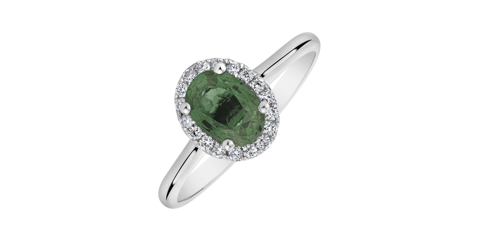 Prsten se safírem a diamanty Princess