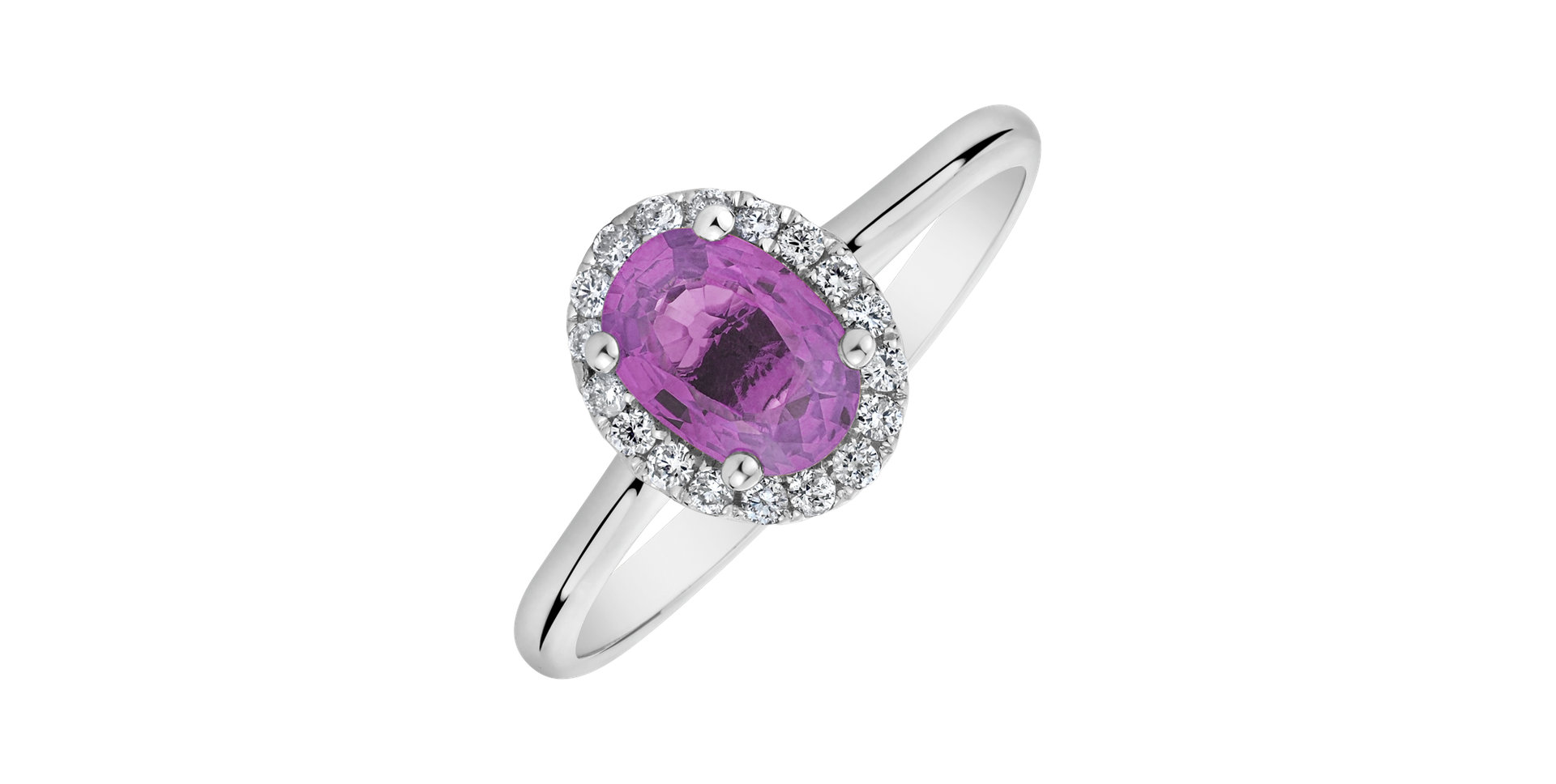 Prsten s diamanty a safírem Princess