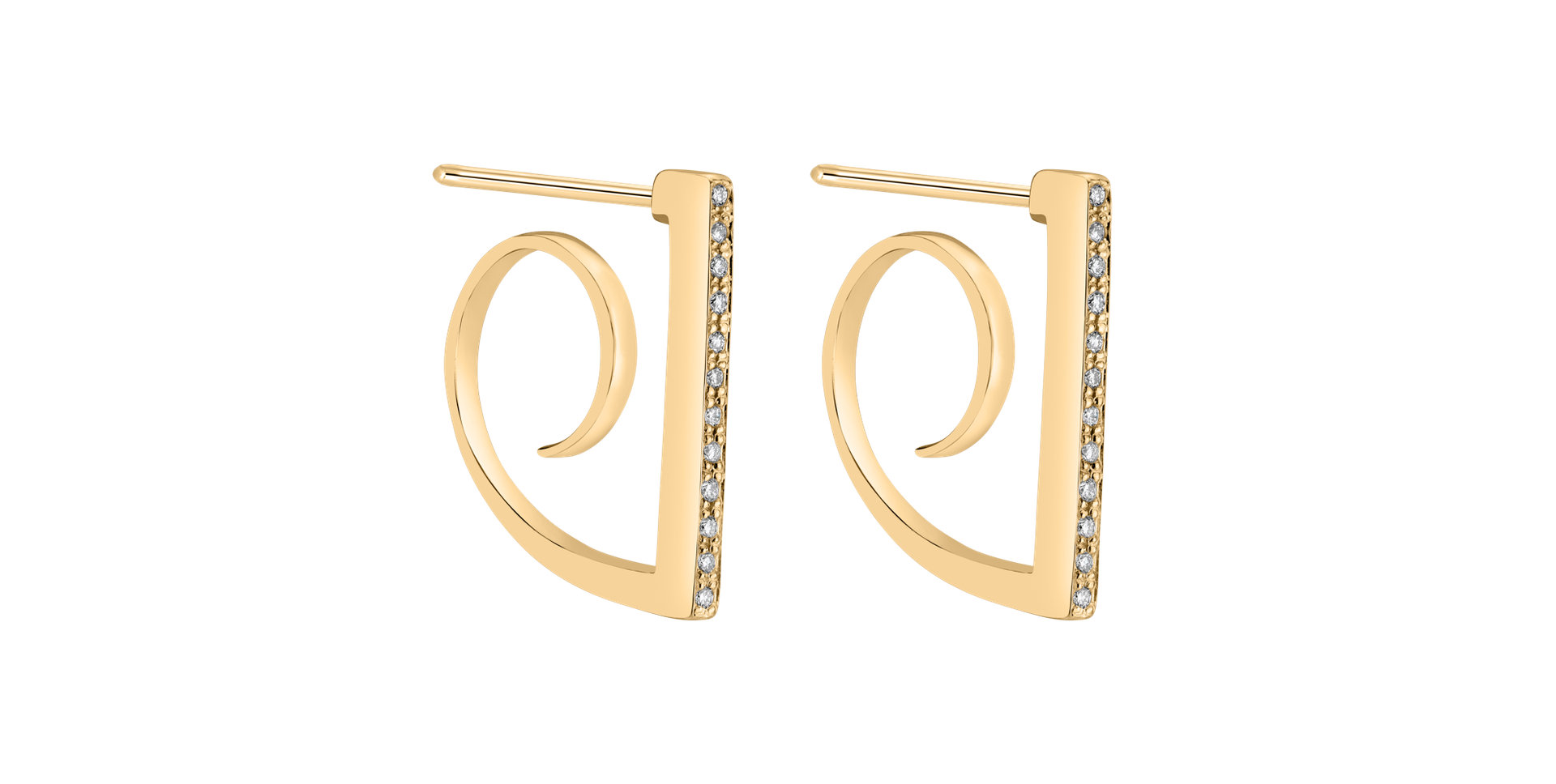 Náušnice s diamanty Corona Borealis