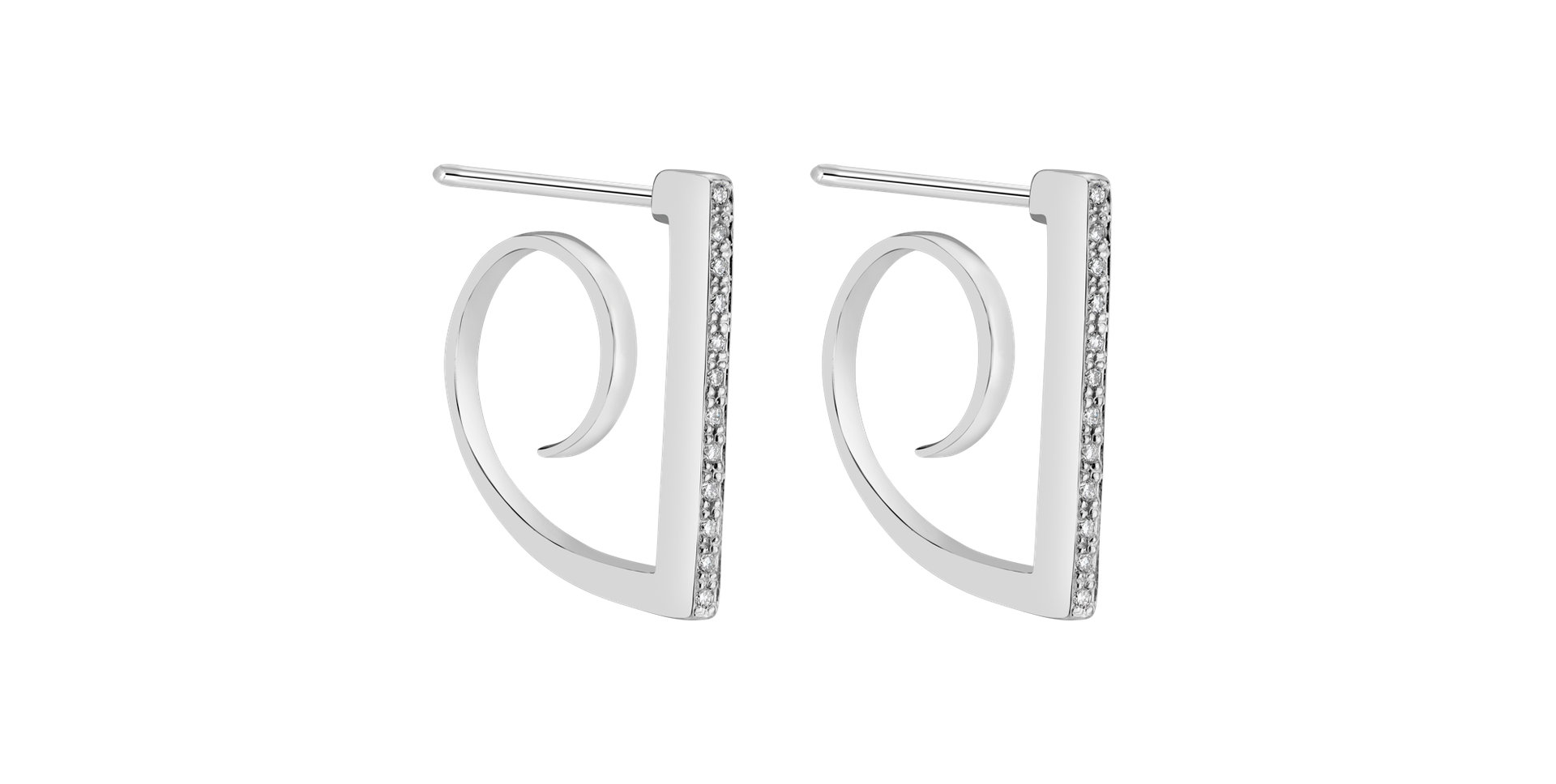 Náušnice s diamanty Corona Borealis