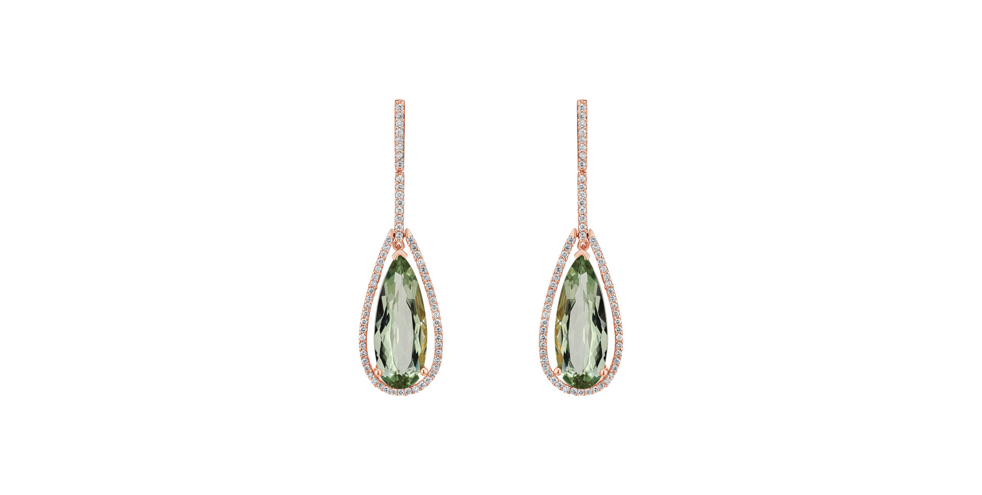 Náušnice s ametystem diamanty Damianos