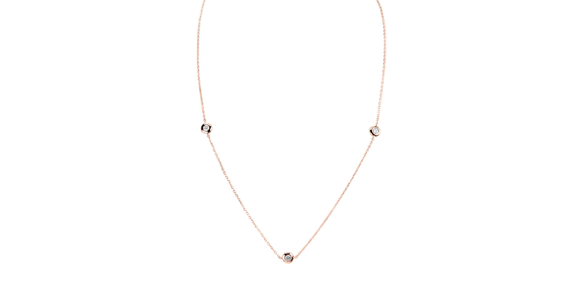 Náhrdelník s diamanty Dots