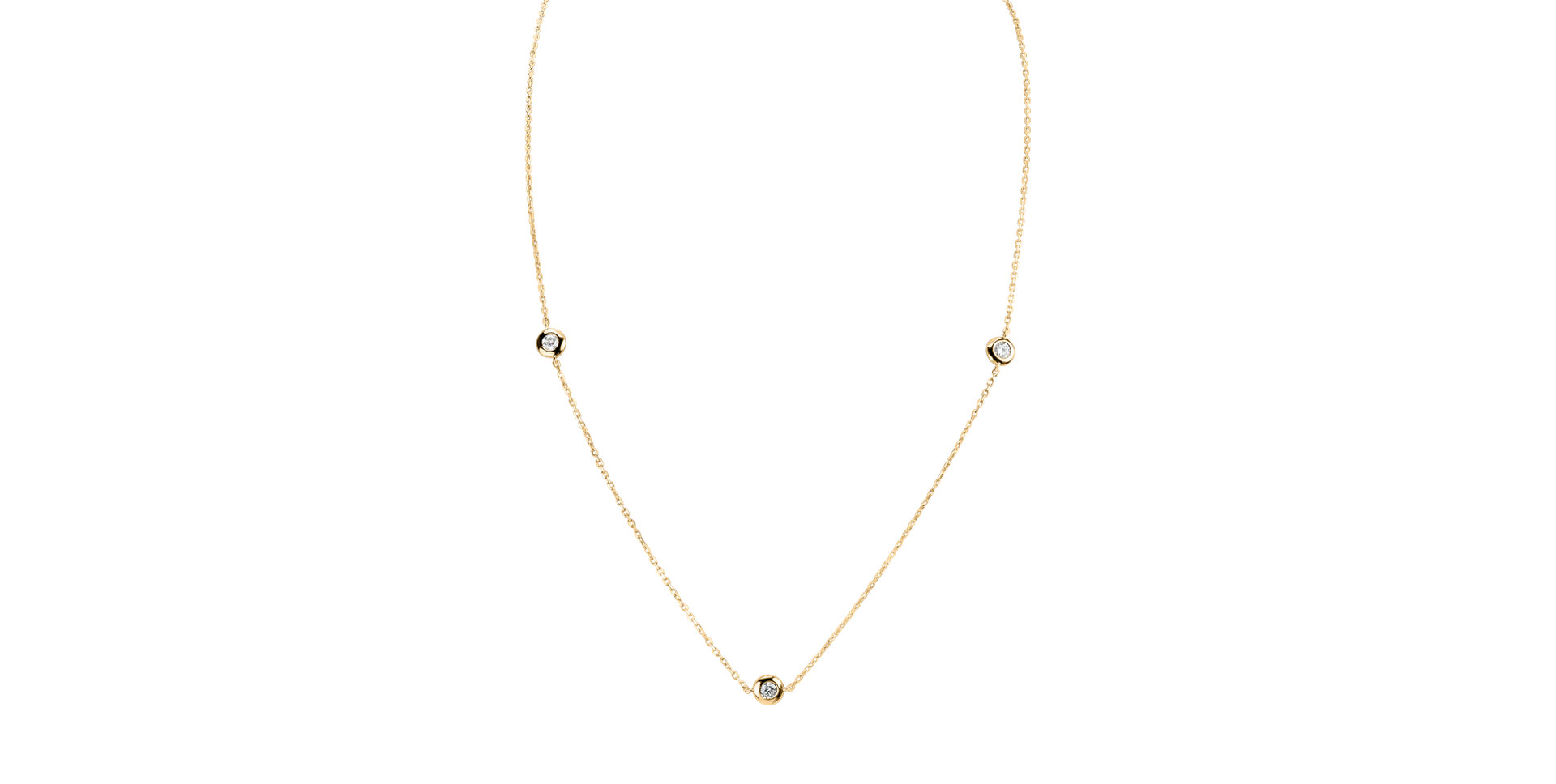 Náhrdelník s diamanty Dots