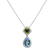 Náhrdelník s diamanty, topazem a peridotem Tough Decision2