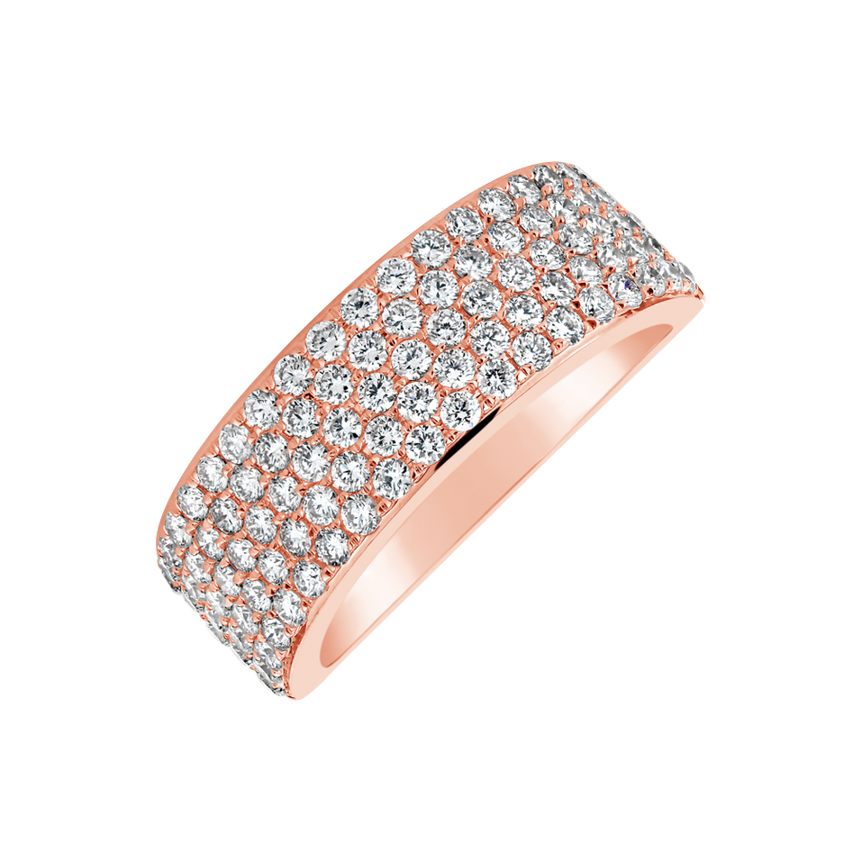 Prsten s diamanty Snake Treasure