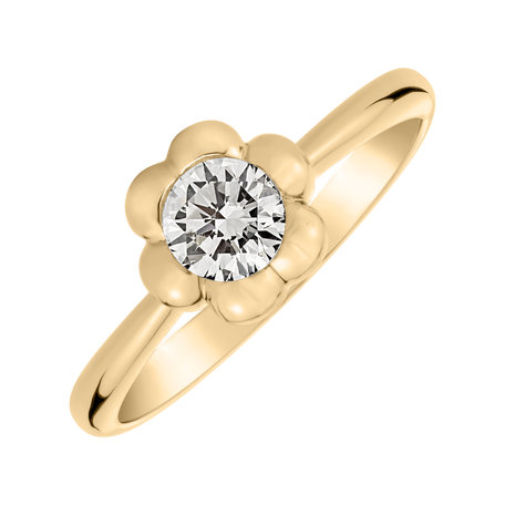 Prsten s diamantem Blooming Love