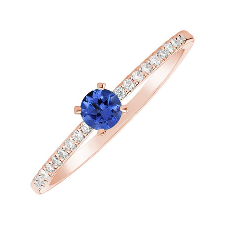 Prsten s tanzanitem a diamanty Gem Simplicity